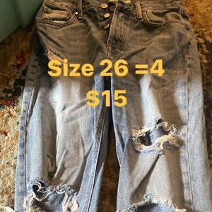 High waisted mom jeans